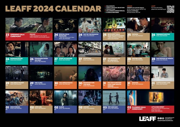 A Cinematic Celebration: Taiwan’s Spotlight at the London East Asia Film Festival 2024